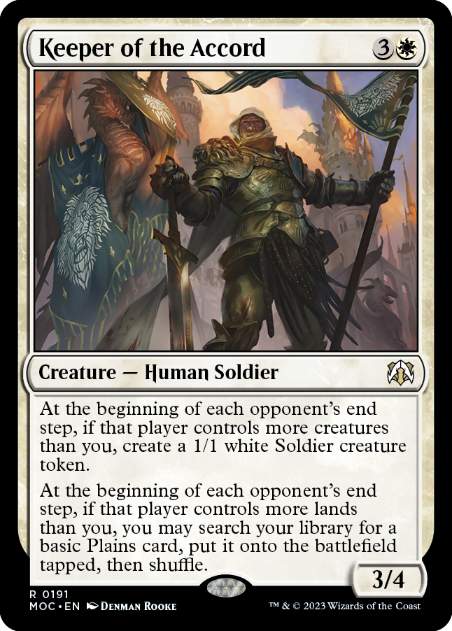 Keeper of the Accord - Magic: The Gathering - MOC Near Mint Inglés