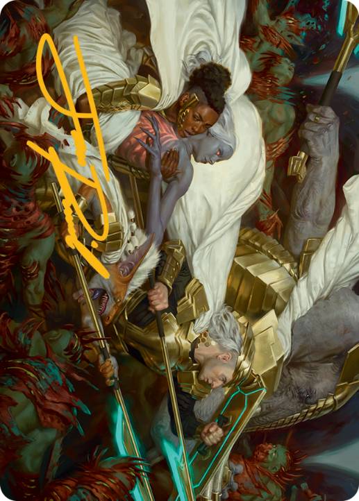 【Art Card】Storm the Seedcore - Magic: The Gathering - MOM Near Mint Japonés