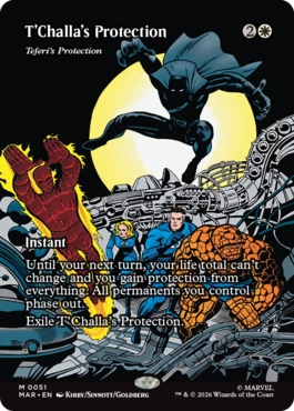 T'Challa's Protection - Magic: The Gathering - MAR Near Mint Inglés