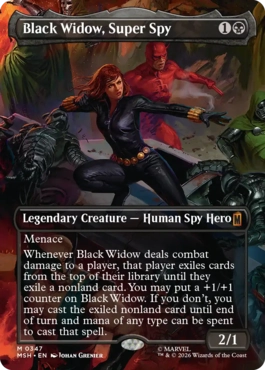 Black Widow, Super Spy - Magic: The Gathering - MSH-BF Near Mint Inglés