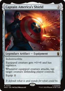 Captain America's Shield - Magic: The Gathering - MSH Near Mint Inglés