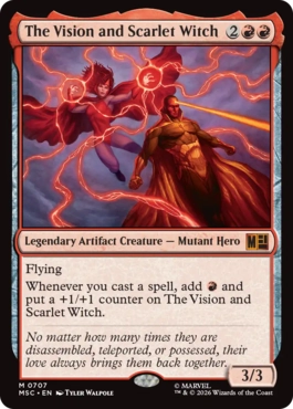 The Vision and Scarlet Witch - Magic: The Gathering - MSC Near Mint Inglés