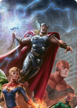 【Art Card】Thor, Guardian of Midgard - Magic: The Gathering - MSC Near Mint Inglés