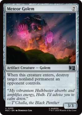 Meteor Golem - Magic: The Gathering - MSC Near Mint Inglés