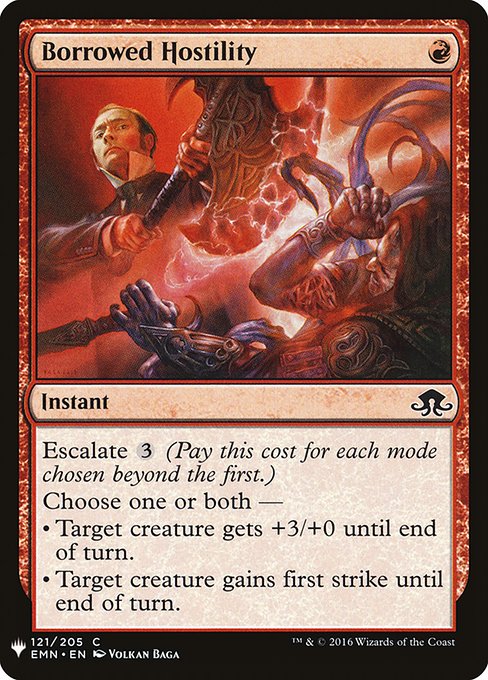 Borrowed Hostility - Magic: The Gathering - MB1 Near Mint Inglés