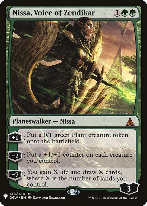 Carta Nissa, Voice of Zendikar de Magic: The Gathering