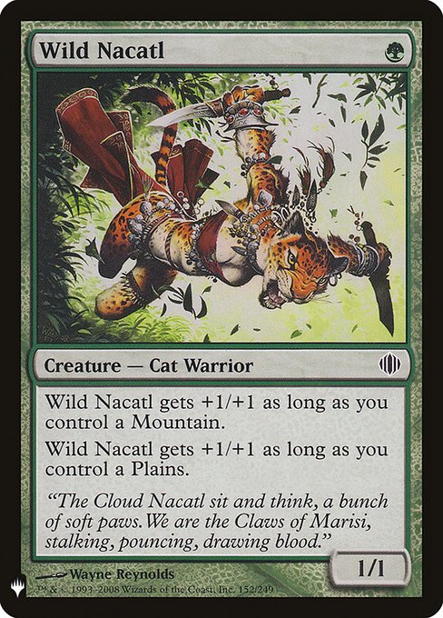 Wild Nacatl - Magic: The Gathering - MB1 Near Mint Inglés