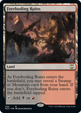 Foreboding Ruins - Magic: The Gathering - NCC Near Mint Inglés