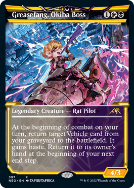 Greasefang, Okiba Boss - Magic: The Gathering - NEO-BF Near Mint Inglés