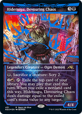 Hidetsugu, Devouring Chaos - Magic: The Gathering - NEO-BF Near Mint Inglés