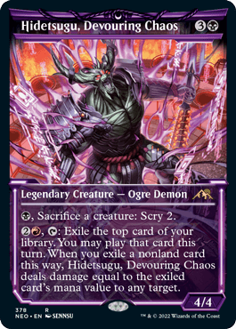Hidetsugu, Devouring Chaos - Magic: The Gathering - NEO-BF Near Mint Inglés