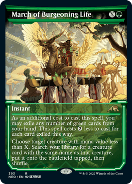 March of Burgeoning Life - Magic: The Gathering - NEO-BF Near Mint Inglés