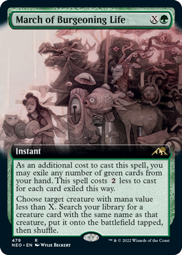 March of Burgeoning Life - Magic: The Gathering - NEO-BF Near Mint Inglés