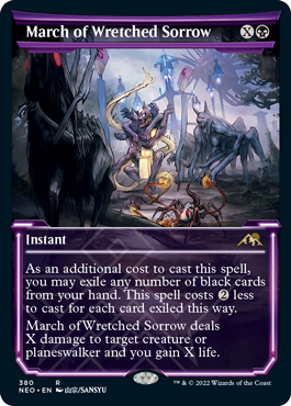 March of Wretched Sorrow - Magic: The Gathering - NEO-BF Near Mint Inglés