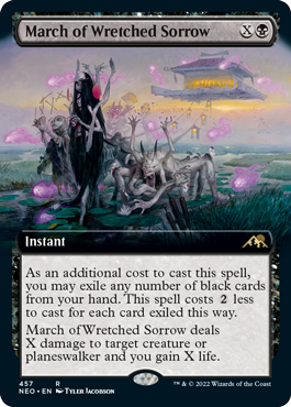 March of Wretched Sorrow - Magic: The Gathering - NEO-BF Near Mint Inglés