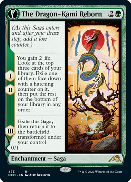 The Dragon-Kami Reborn - Magic: The Gathering - NEO-BF Near Mint Inglés