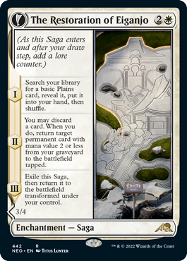 The Restoration of Eiganjo - Magic: The Gathering - NEO-BF Near Mint Inglés