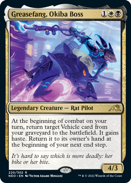 Greasefang, Okiba Boss - Magic: The Gathering - NEO Near Mint Inglés