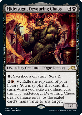 Hidetsugu, Devouring Chaos - Magic: The Gathering - NEO Near Mint Inglés
