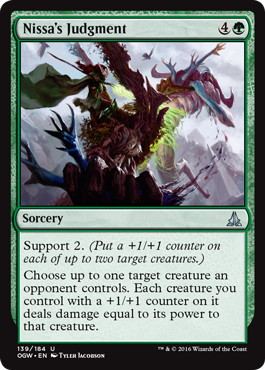 Nissa's Judgment - Magic: The Gathering - OGW Near Mint Inglés