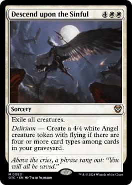 Descend upon the Sinful - Magic: The Gathering - OTC Near Mint Inglés