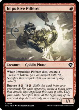 Impulsive Pilferer - Magic: The Gathering - OTC Near Mint Inglés