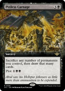 Pitiless Carnage - Magic: The Gathering - OTJ-BF Near Mint Inglés