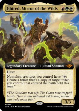 Ghired, Mirror of the Wilds - Magic: The Gathering - OTJ-BF Near Mint Inglés