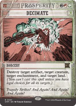 Decimate - Magic: The Gathering - OTP Near Mint Inglés