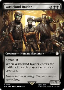 Wasteland Raider - Magic: The Gathering - PIP-BF Near Mint Inglés