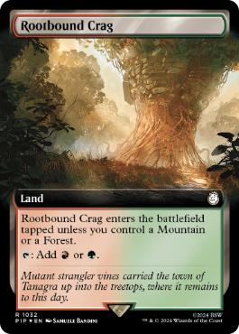 Rootbound Crag - Magic: The Gathering - PIP-BF Near Mint Inglés