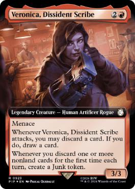 Veronica, Dissident Scribe - Magic: The Gathering - PIP-BF Near Mint Inglés