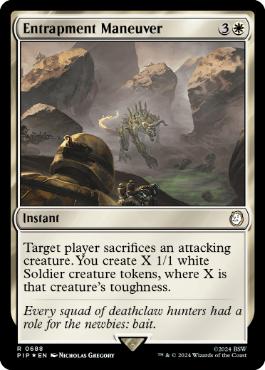 Entrapment Maneuver - Magic: The Gathering - PIP Near Mint Inglés