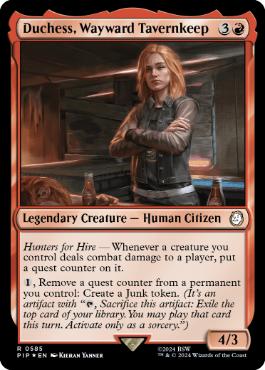 Duchess, Wayward Tavernkeep - Magic: The Gathering - PIP Near Mint Inglés