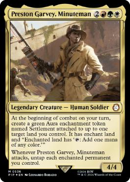 Preston Garvey, Minuteman - Magic: The Gathering - PIP Near Mint Inglés