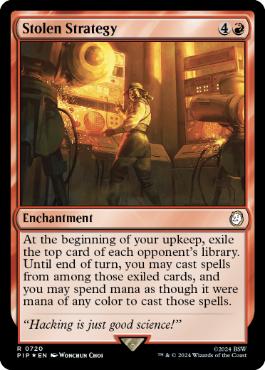 Stolen Strategy - Magic: The Gathering - PIP Near Mint Inglés