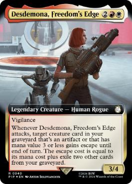 Desdemona, Freedom's Edge - Magic: The Gathering - PIP-BF Near Mint Inglés