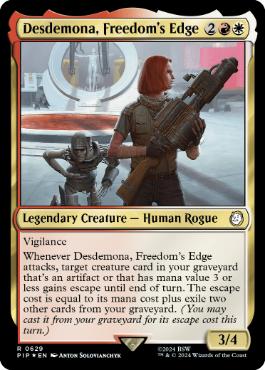 Desdemona, Freedom's Edge - Magic: The Gathering - PIP Near Mint Inglés