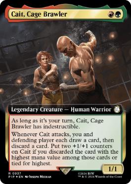 Cait, Cage Brawler - Magic: The Gathering - PIP-BF Near Mint Inglés
