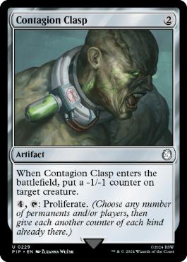 Contagion Clasp - Magic: The Gathering - PIP Near Mint Inglés