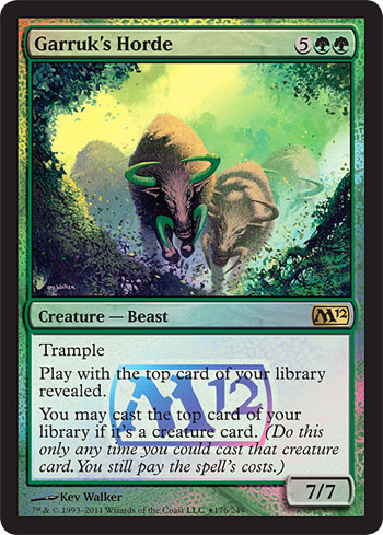 Garruk's Horde - Magic: The Gathering - Launch Near Mint Inglés