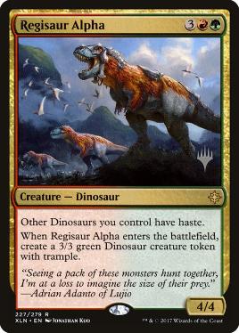 Regisaur Alpha - Magic: The Gathering - P Stamped_XLN Near Mint Japonés