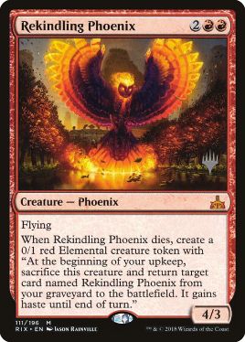 Rekindling Phoenix - Magic: The Gathering - P Stamped_RIX Near Mint Japonés