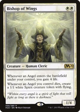Bishop of Wings - Magic: The Gathering - P Stamped_M20 Near Mint Japonés