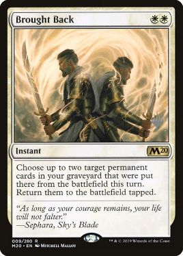 Brought Back - Magic: The Gathering - P Stamped_M20 Near Mint Japonés