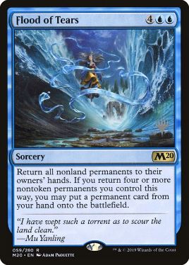 Flood of Tears - Magic: The Gathering - P Stamped_M20 Near Mint Japonés