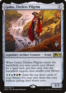 Golos, Tireless Pilgrim - Magic: The Gathering - P Stamped_M20 Near Mint Japonés