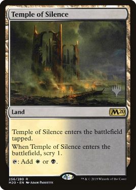 Temple of Silence - Magic: The Gathering - P Stamped_M20 Near Mint Japonés