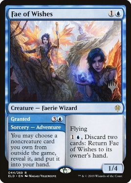 Fae of Wishes - Magic: The Gathering - P Stamped_ELD Near Mint Japonés