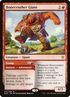Bonecrusher Giant - Magic: The Gathering - P Stamped_ELD Near Mint Japonés
